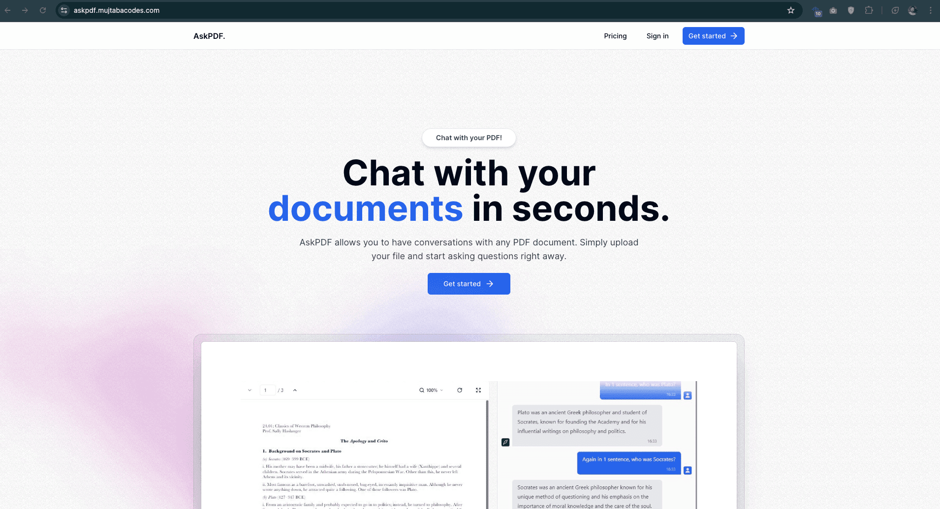 AskPDF (Chat with PDFs)